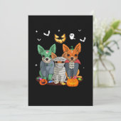 Halloween Chihuahua Dog Witch Cute Gift Dachshund Aankondiging (Staand voorkant)