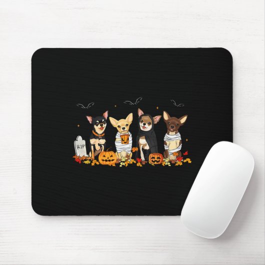 Halloween Chihuahua Ghost Soky Chihuahua Lovers Do Muismat (Met muis)