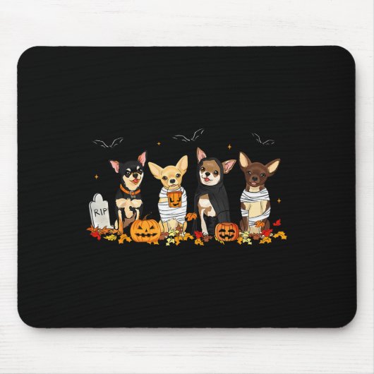 Halloween Chihuahua Ghost Soky Chihuahua Lovers Do Muismat (Voorkant)