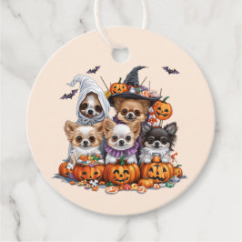 Halloween Chihuahua Honden Bedankjes Labels