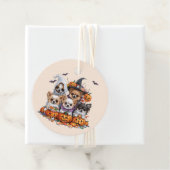 Halloween Chihuahua Honden Bedankjes Labels (In situ)