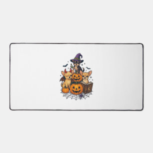 Halloween Chihuahua Honden Pompoenen Heksenhoed Sp Bureaumat