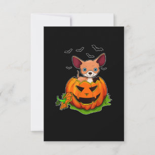 Halloween Chihuahua Hondenliefhebbers Pumpkin Grun RSVP Kaartje