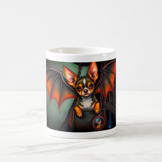 Halloween Chihuahua Koffiemok (Center)
