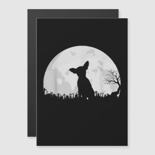 Halloween Chihuahua Kostuum Cadeau Maan Grappig Magnetische Uitnodiging