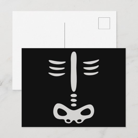 Halloween Children Skeleton Costuum Briefkaart (Voorkant / Achterkant)