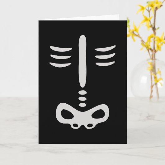 Halloween Children Skeleton Costuum Kaart (Gele Bloem)