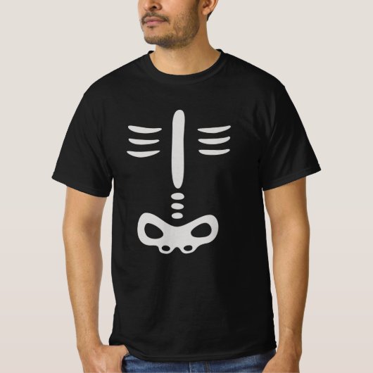 Halloween Children Skeleton Costuum T-shirt (Voorkant)