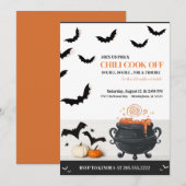 Halloween Chili Cook Off uitnodiging (Voorkant / Achterkant)