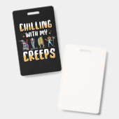 Halloween Chilling met Creeps Badge (Front & Back)