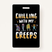 Halloween Chilling met Creeps Badge (Voorkant)