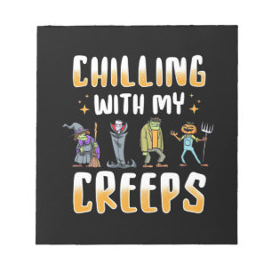 Halloween Chilling met Creeps Notitieblok