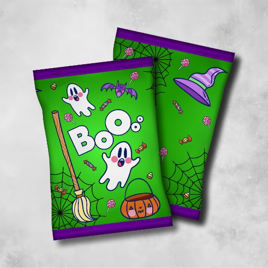 Halloween-chipzakken/snoepzakken Flyer
