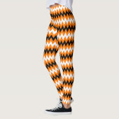 Halloween Chique Sinaasappel Zwart Heks Kostuum Pa Leggings (Links)