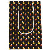 Halloween Chocolate Candy Corn op Black Medium Cadeauzakje (Achterkant)