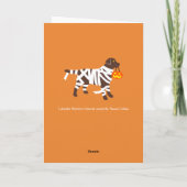 Halloween Chocolate Labrador Mummy Kaart (Achterkant)