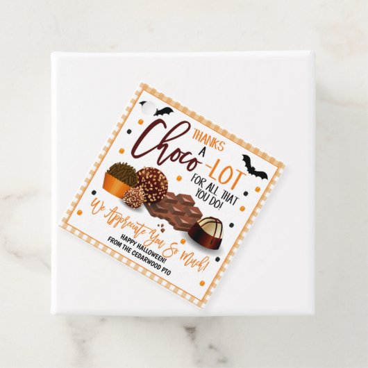 Halloween Chocolate Snoep Gift Labels (In situ)