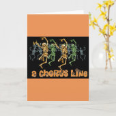 Halloween Chorus Line Kaart (Gele Bloem)