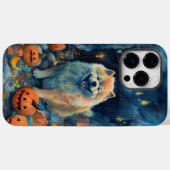Halloween Chow Chow Met Pompoenen Eng Case-Mate iPhone Case (Achterkant (horizontaal))