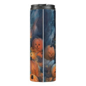Halloween Chow Chow Met Pompoenen Eng  Thermosbeker (Achterkant)