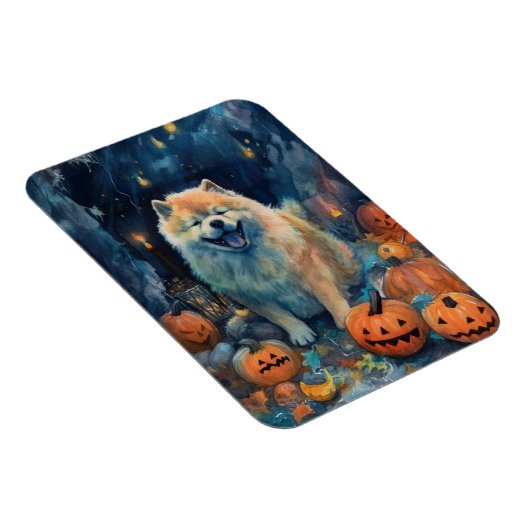 Halloween Chow met pompoenen eng Magneet (Rechterzijde)