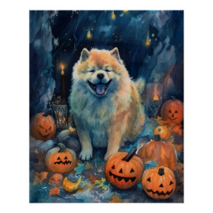 Halloween Chow met pompoenen eng Perfect Poster