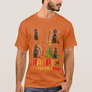 Halloween Christmas Funny Irish Setter Dog Halloth T-shirt
