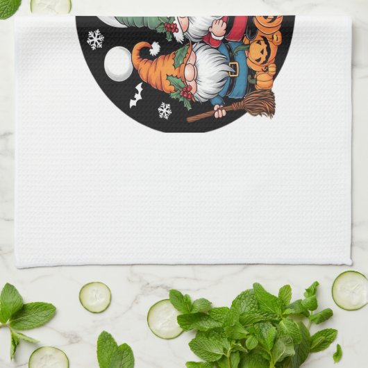 Halloween Christmas Thanksgiving Gnomes Classic T- Theedoek (Gevouwen)