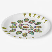 Halloween Circle of Zombies Papieren Bordje (Gekanteld)