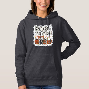 Halloween Citaat Boe Boe van Onze Bemanning Vintag Hoodie