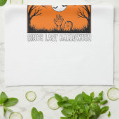 Halloween citaat Ik ben klaar sinds vorige Hallowe Theedoek (Gevouwen)