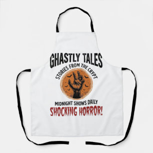 Halloween citaat word alles griezelig vintage_1 schort