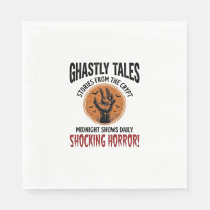 Halloween citaat word alles griezelig vintage_1 servet