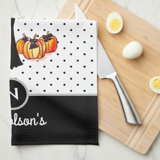 Halloween Classic Elegant Long Black Dress Mode Theedoek (Quarter Fold)