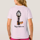 Halloween Classic Elegant Long Black Dress T-shirt (Achterkant)
