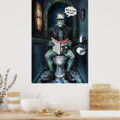 Halloween Classic Monster op het John Funny Poster (Keuken)