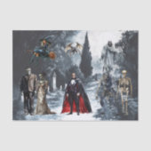 Halloween Classic Monsters Waterverf Tissuepapier (Voorkant)