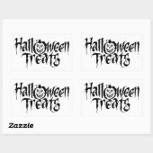 Halloween Classic Round Sticker/Halloween-behandel Rechthoekige Sticker (Vel)