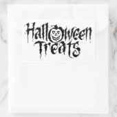 Halloween Classic Round Sticker/Halloween-behandel Rechthoekige Sticker (Tas)