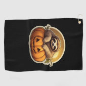 Halloween Classic T-Shirt_1 met luiaardsmaak Golfhanddoek (Horizontaal)