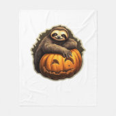 Halloween Classic T-Shirt met Luiaard thema Fleece Deken (Voorkant)