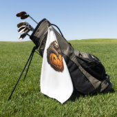 Halloween Classic T-Shirt met Luiaard thema Golfhanddoek (Groen)