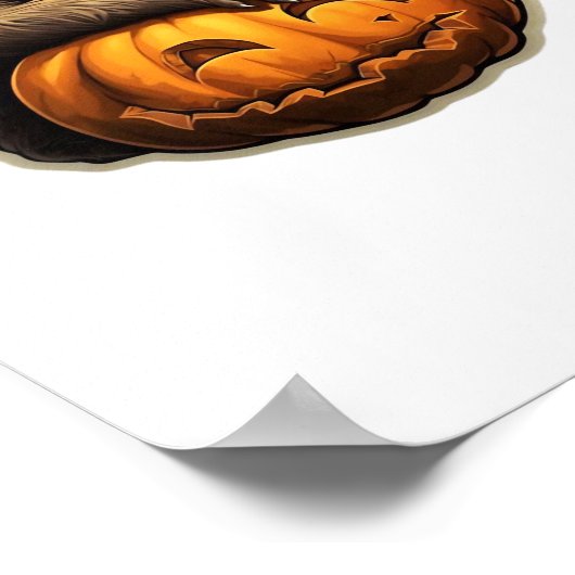 Halloween Classic T-Shirt met Luiaard thema Poster (Hoek)