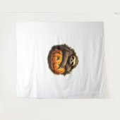 Halloween Classic T-Shirt met Luiaard thema Wandkleed (Voorkant (horizontaal))