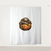 Halloween Classic T-Shirt met Luiaard thema Wandkleed (Voorkant)