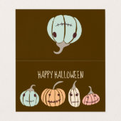 Halloween Classroom Exchange Jagged Jack-O-Lantern Visitekaartje (Buitenkant ongevouwen)