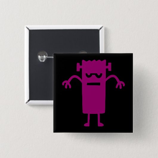 Halloween Clip Art Frankenstein Button (Voorkant /achterkant)