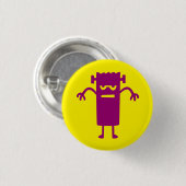 Halloween Clip Art Frankenstein Button (Voorkant /achterkant)