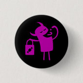 Halloween Clip Art Monster Trick of Treer Button (Voorkant)