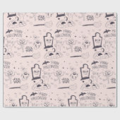 Halloween Clipart Cadeaupapier (Vlak)